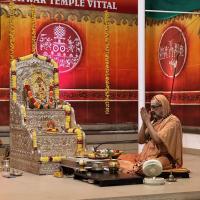 Shri Devi Pujana by HH Swamiji; Picture Courtesy Shri Jaikishan Kandlur
