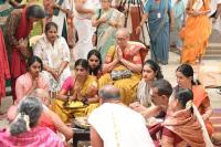 Shri Guru Paduka Pujana; Picture Courtesy Shri Praveen Vittal