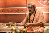 Shri Devi Pujana by HH Swamiji; Picture Courtesy Shri Abhinav Kalla