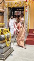 Shri Guru Paduka Pujana and Teertha Vitarana; Picture Courtesy Shri Jaikishan Kandlur