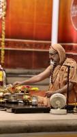 Shri Devi Pujana by HH Swamiji; Picture Courtesy Shri Jaikishan Kandlur