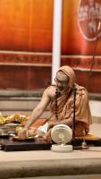 Shri Devi Pujana by HH Swamiji; Picture Courtesy Shri Jaikishan Kandlur