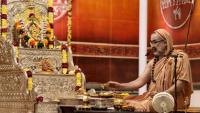 Shri Devi Pujana by HH Swamiji; Picture Courtesy Shri Jaikishan Kandlur