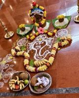 Sankashti Ganahoma, Sankashti Pooja at Mahaganapati Sannidhih; Picture courtesy Shri Jaikishan Kandlur