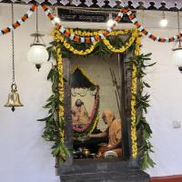 Shodashopachara Puja at Shri Guru Paduka Sannidhih of HH Parijnanashram Swamiji III; Picture Courtesy Shri Jaikishan Kandlur