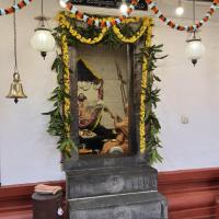 Shodashopachara Puja at Shri Guru Paduka Sannidhih of HH Parijnanashram Swamiji III; Picture Courtesy Shri Jaikishan Kandlur