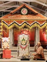 Shri Devi Pujana by HH Swamiji; Picture courtesy Shri Ganesh Damble