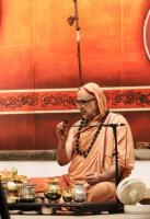 Shri Devi Pujana by HH Swamiji; Picture courtesy Shri Ganesh Damble