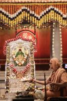Shri Devi Pujana by HH Swamiji; Picture courtesy Shri Ganesh Damble