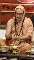 Shri Devi Pujana by HH Swamiji; Picture Courtesy Shri Jaikishan Kandlur