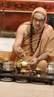 Shri Devi Pujana by HH Swamiji; Picture Courtesy Shri Jaikishan Kandlur