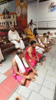 Shri Guru Paduka Pujana; Picture Courtesy Shri Jaikishan Kandlur