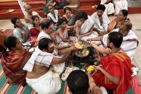 Shri Guru Paduka Pujana; Picture Courtesy Shri Jaikishan Kandlur