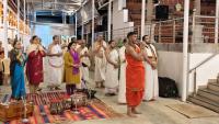 Shri Devi Pujana by HH Swamiji; Picture Courtesy Shri Jaikishan Kandlur