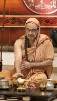 Shri Devi Pujana by HH Swamiji; Picture Courtesy Shri Jaikishan Kandlur