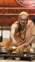 Shri Devi Pujana by HH Swamiji; Picture Courtesy Shri Jaikishan Kandlur
