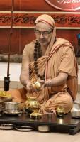 Shri Devi Pujana by HH Swamiji; Picture Courtesy Shri Jaikishan Kandlur