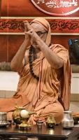 Shri Devi Pujana by HH Swamiji; Picture Courtesy Shri Jaikishan Kandlur