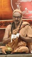 Shri Devi Pujana by HH Swamiji; Picture Courtesy Shri Jaikishan Kandlur