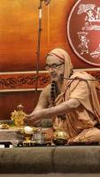 Shri Devi Pujana by HH Swamiji; Picture Courtesy Shri Jaikishan Kandlur