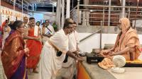 Tirtha Vitarana; Picture Courtesy Shri Jaikishan Kandlur