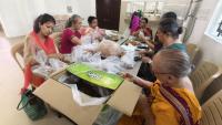Volunteers packing Prasada; Picture Courtesy Shri Jaikishan Kandlur