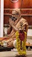 Shri Devi Pujana by HH Swamiji; Picture Courtesy Shri Jaikishan Kandlur