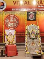 Shri Devi Pujana by HH Swamiji; Picture Courtesy Shri Abhishek Pai