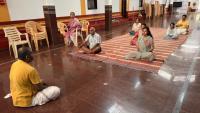 Yoga & Pranayam by Pradeep maam; Picture Courtesy Shri Jaikishan Kandlur