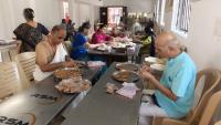 Volunteers packing prasadam; Picture Courtesy Shri Jaikishan Kandlur