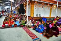 Mandala Puja & Shri Vedavyasa Puja by HH Swamiji; Picture courtesy Shri Sadashiv Bana