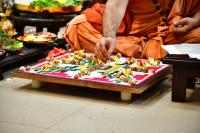 Mandala Puja & Shri Vedavyasa Puja by HH Swamiji; Picture courtesy Shri Sadashiv Bana