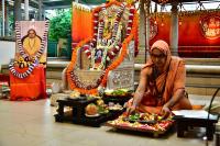 Mandala Puja & Shri Vedavyasa Puja by HH Swamiji; Picture courtesy Shri Sadashiv Bana
