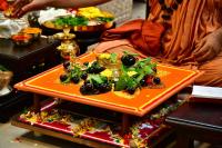 Mandala Puja & Shri Vedavyasa Puja by HH Swamiji; Picture courtesy Shri Sadashiv Bana