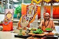 Mandala Puja & Shri Vedavyasa Puja by HH Swamiji; Picture courtesy Shri Sadashiv Bana