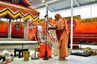Mandala Puja & Shri Vedavyasa Puja by HH Swamiji; Picture courtesy Shri Sadashiv Bana