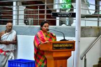 Dharma Sabha MC'd by Smt. Ankita Savanal; Picture courtesy Shri Sadashiv Bana