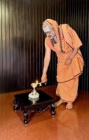 Deepa Prajwalana at Pratishtha, HH Shrimad Vamanashram Anushtana Sannidhi (16 Oct 2024)