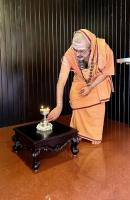 Deepa Prajwalana at Pratishtha, HH Shrimad Vamanashram Anushtana Sannidhi (16 Oct 2024)