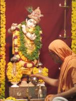 Jalabhisheka and Panchamritha Abhishek at  Shri Venugopal Sannidhi by HH Swamiji on Janmashtami (26 August 2024) (Pictures Courtesy of Shri Ganesh Rao)