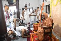 H.H. Swamiji's visit to Shri Shankar Narayan Duttatreya Devasthan Udupi, Sunkad Katte Shri Vinayak Devasthan Kalyanpur and Shri Umamaheshwar Temple, Kalynanpur.  (20 Dec 2023)