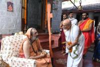 H.H. Swamiji's visit to Shri Shankar Narayan Duttatreya Devasthan Udupi, Sunkad Katte Shri Vinayak Devasthan Kalyanpur and Shri Umamaheshwar Temple, Kalynanpur.  (20 Dec 2023)