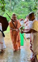 HH Swamiji's visit and Jalabhisheka at Bhandikeri Math, Gokarn (6 July 2025)