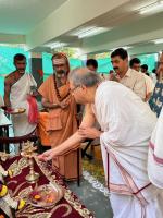 HH Swamiji's visit to Maharshi Karve Stree Shikshan Saunstha's Anudanith Madhyamik Ashram Shala, Kamshet (28 Nov 2024)