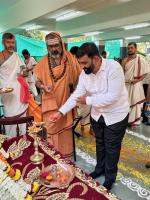 HH Swamiji's visit to Maharshi Karve Stree Shikshan Saunstha's Anudanith Madhyamik Ashram Shala, Kamshet (28 Nov 2024)