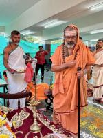 HH Swamiji's visit to Maharshi Karve Stree Shikshan Saunstha's Anudanith Madhyamik Ashram Shala, Kamshet (28 Nov 2024)