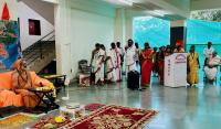 HH Swamiji's visit to Maharshi Karve Stree Shikshan Saunstha's Anudanith Madhyamik Ashram Shala, Kamshet (28 Nov 2024)