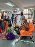 HH Swamiji's visit to Maharshi Karve Stree Shikshan Saunstha's Anudanith Madhyamik Ashram Shala, Kamshet (28 Nov 2024)