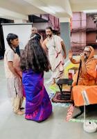 HH Swamiji's visit to Maharshi Karve Stree Shikshan Saunstha's Anudanith Madhyamik Ashram Shala, Kamshet (28 Nov 2024)
