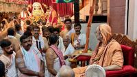 HH Swamiji's visit to the Sharada Mahotsav - Acharya Math, Venkatraman Temple, Mangaluru (14 Oct 2024)